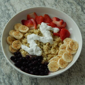 Millet fruit bowl